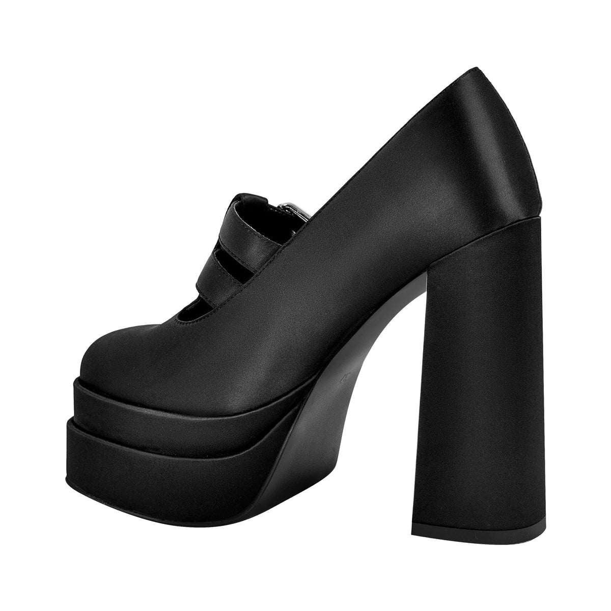 Double Platforms Chunky High Heel Pumps | Onlymaker Latest