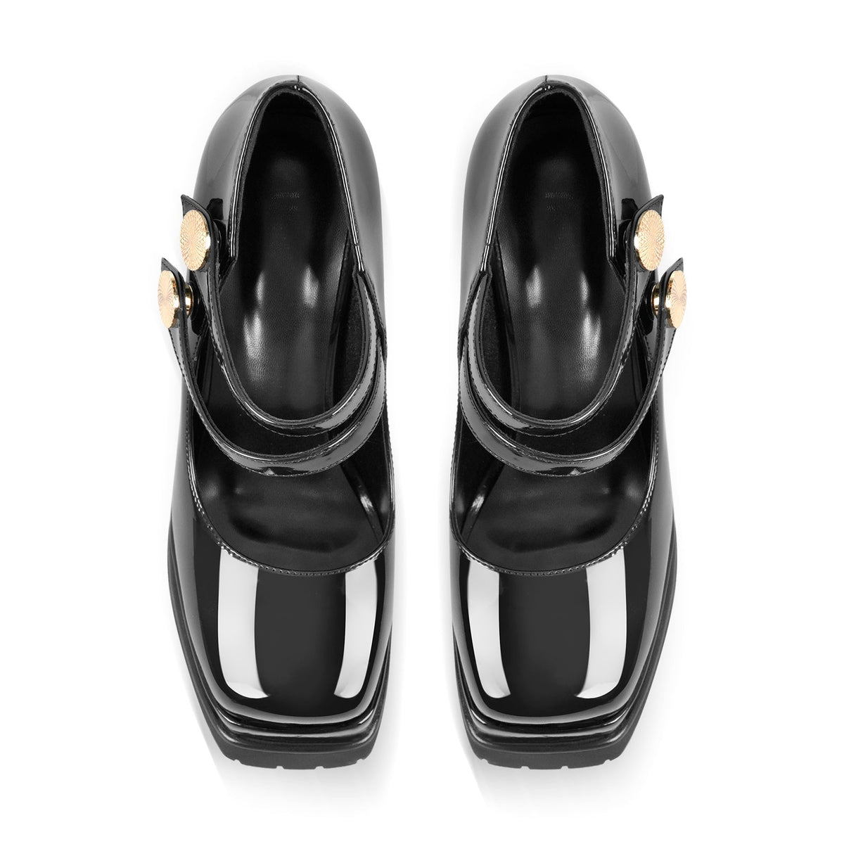Square Toe Platform Chunky Mary Jane Pumps | Onlymaker Hot Sale