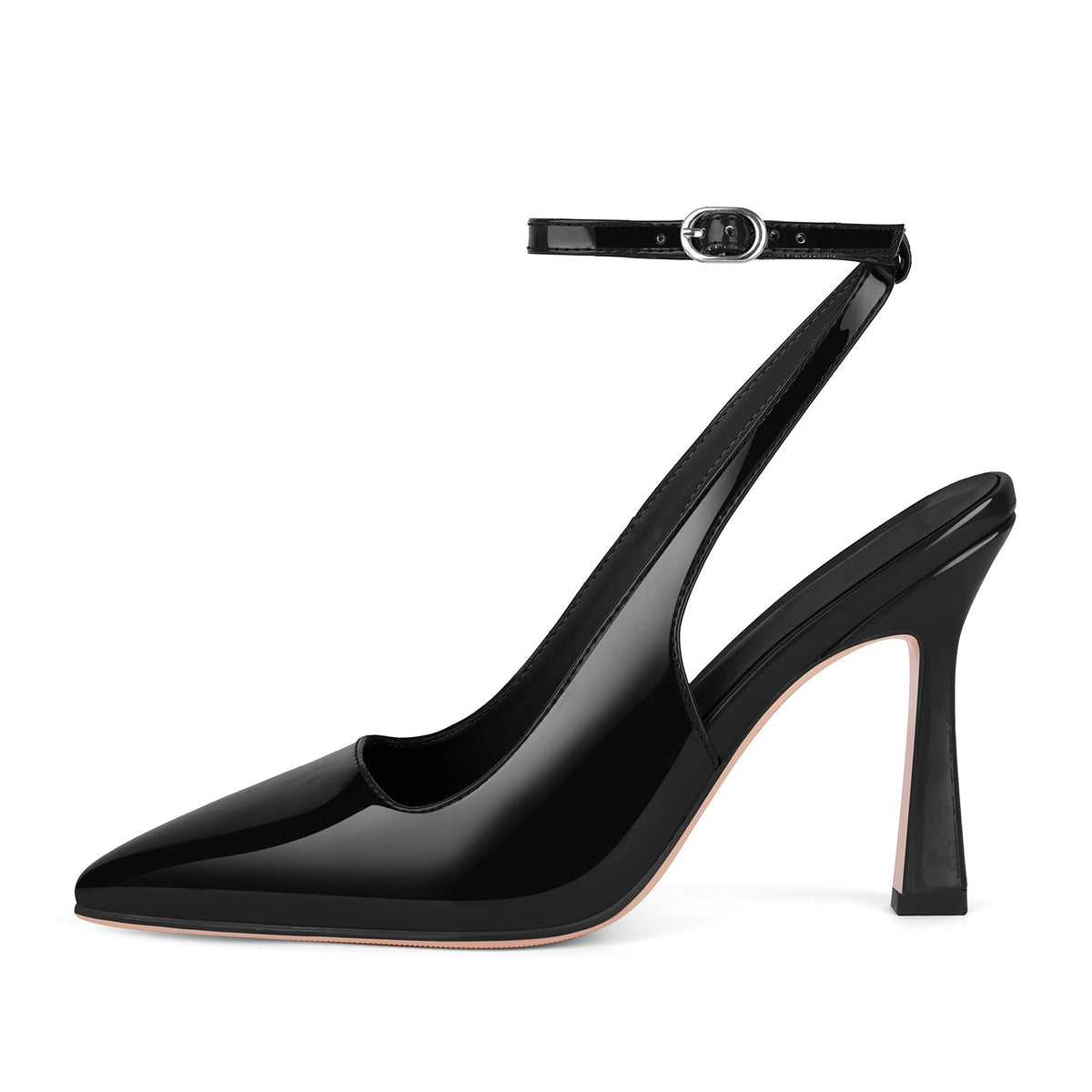 Pointed Toe Ankle Strap Slingback Pumps | Onlymaker Special Offer