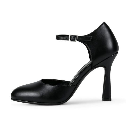 Pointed Toe Buckle Strap Stiletto Pumps | Onlymaker Trending