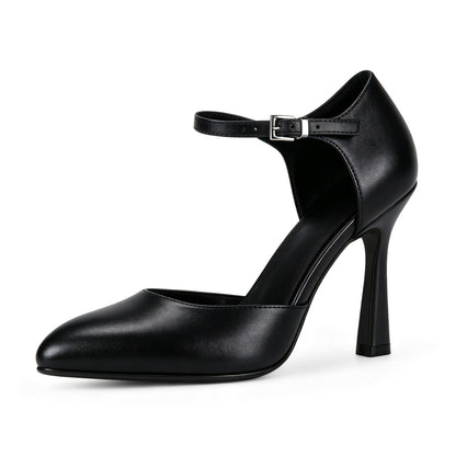 Pointed Toe Buckle Strap Stiletto Pumps | Onlymaker Trending