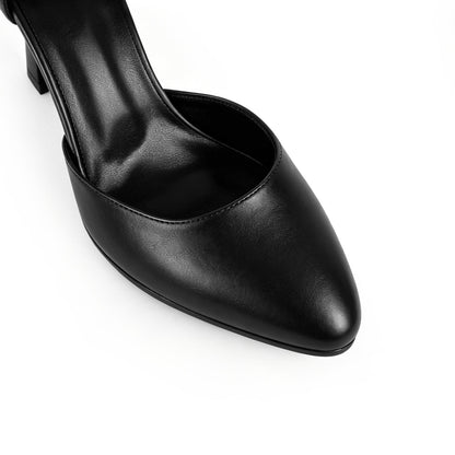 Pointed Toe Buckle Strap Stiletto Pumps | Onlymaker Trending