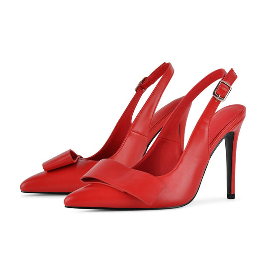 Pointed Toe Slingback Stiletto High Heels | Onlymaker Latest