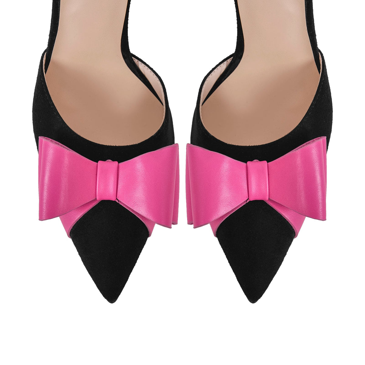 Pointed Toe Stiletto Slingback Bow Pumps | Onlymaker Best Seller