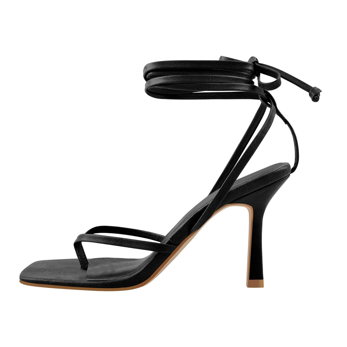 Flip Flop Thong Square Toe Lace Up Sandals | Onlymaker Popular