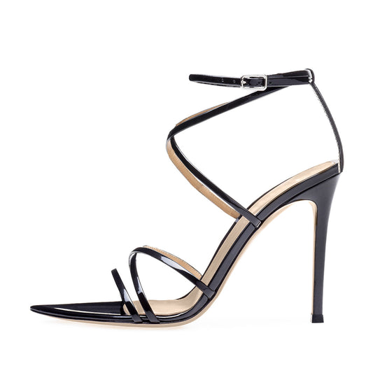 Gladiator Ankle Strap Pointed High Heels Sandals | Onlymaker Sale