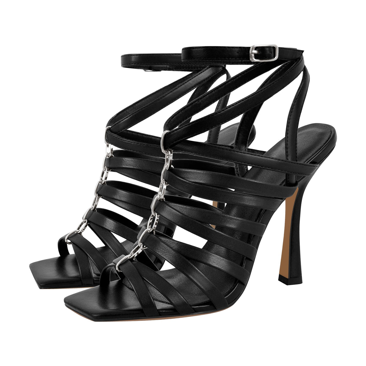 Open Toe Gladiator Hoof Heels Sandals | Onlymaker Top Pick