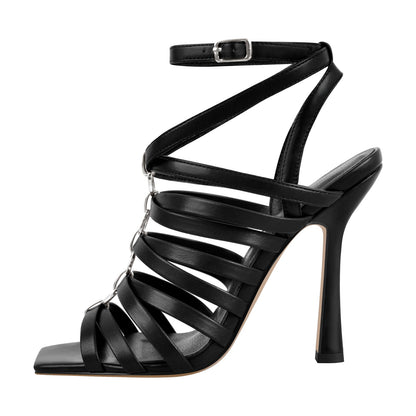 Open Toe Gladiator Hoof Heels Sandals | Onlymaker Top Pick