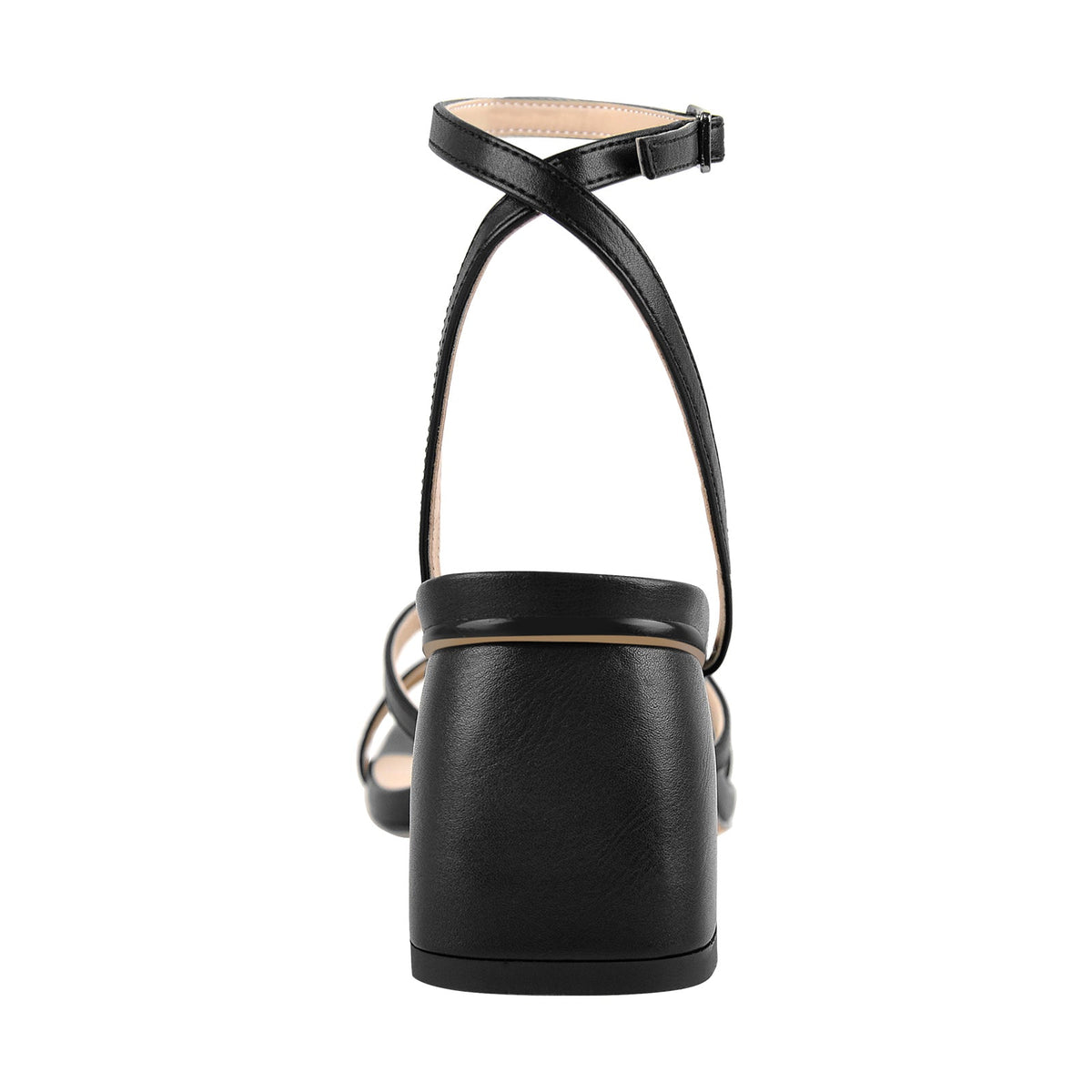Square Toe Ankle Strap Chunky Low Heel Sandals | Onlymaker Best Seller