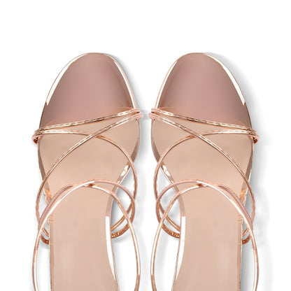 Open Toe Lace-up Chunky Sandals | Onlymaker Popular