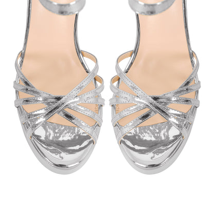 Buckle Strap Platform Chunky High Heels Sandals | Onlymaker Trending