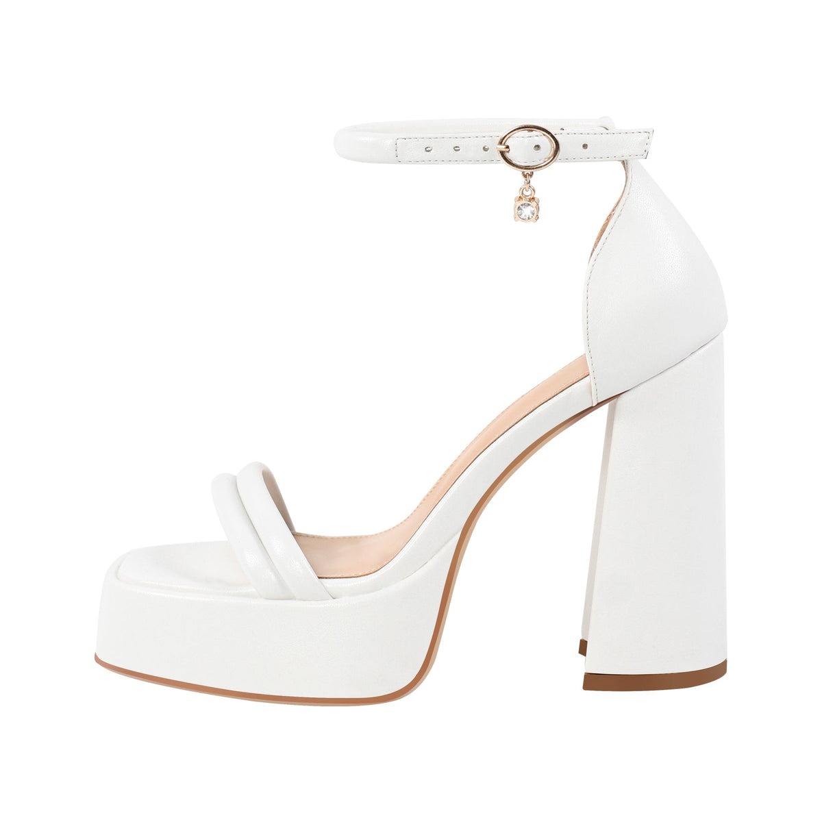 Open Toe Chunky Heel Ankle Strap Platform Sandals | Onlymaker Top Pick