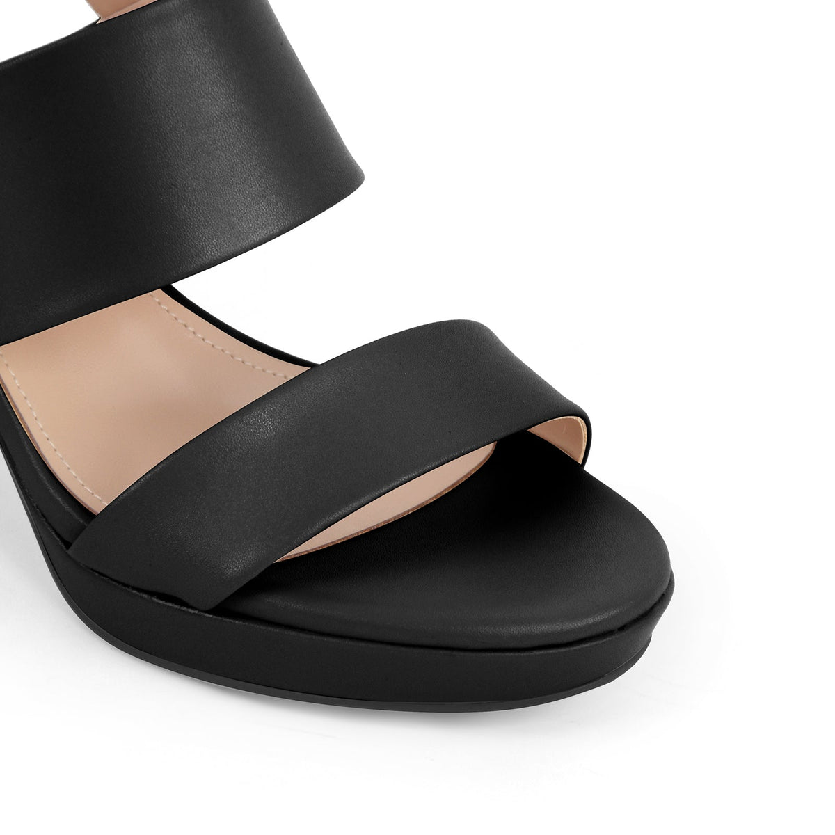 Platform Buckle Strap Chunky Heel Sandals | Onlymaker Classic
