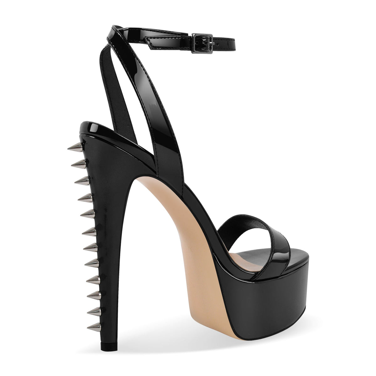 Platform Rivet Ankle Strap Stiletto Sandals | Onlymaker Deals