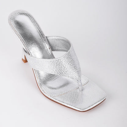 Square Toe Rhinestone Flip Flops Sandals | Onlymaker Featured