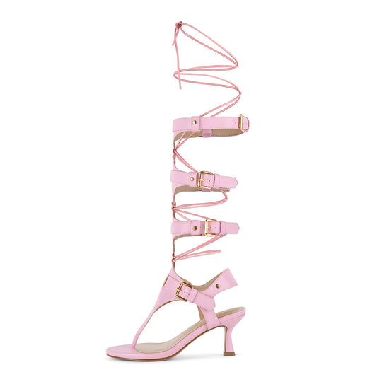 Gladiator Flip-Flop Multi Buckles Lace-up Sandals | Onlymaker Customer Favorite