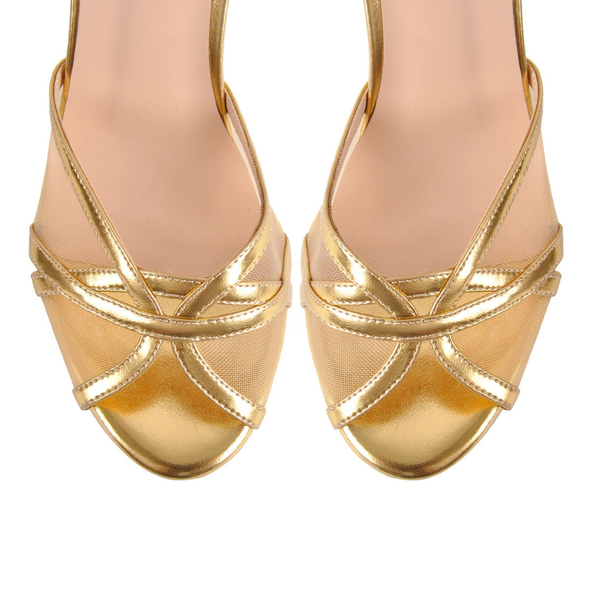 Platform Mesh Ankle Strap Chunky Heel Sandals | Onlymaker Discount
