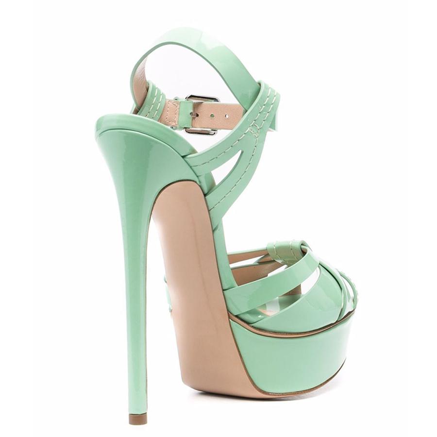 Peep Toe Platform Buckle Strap Sandals | Onlymaker Discount