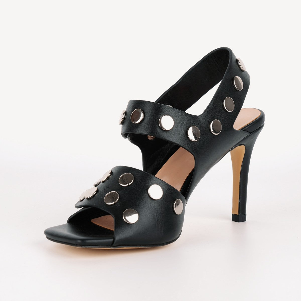 Square Toe Rivet Buckle Strap Sandals | Onlymaker Quality