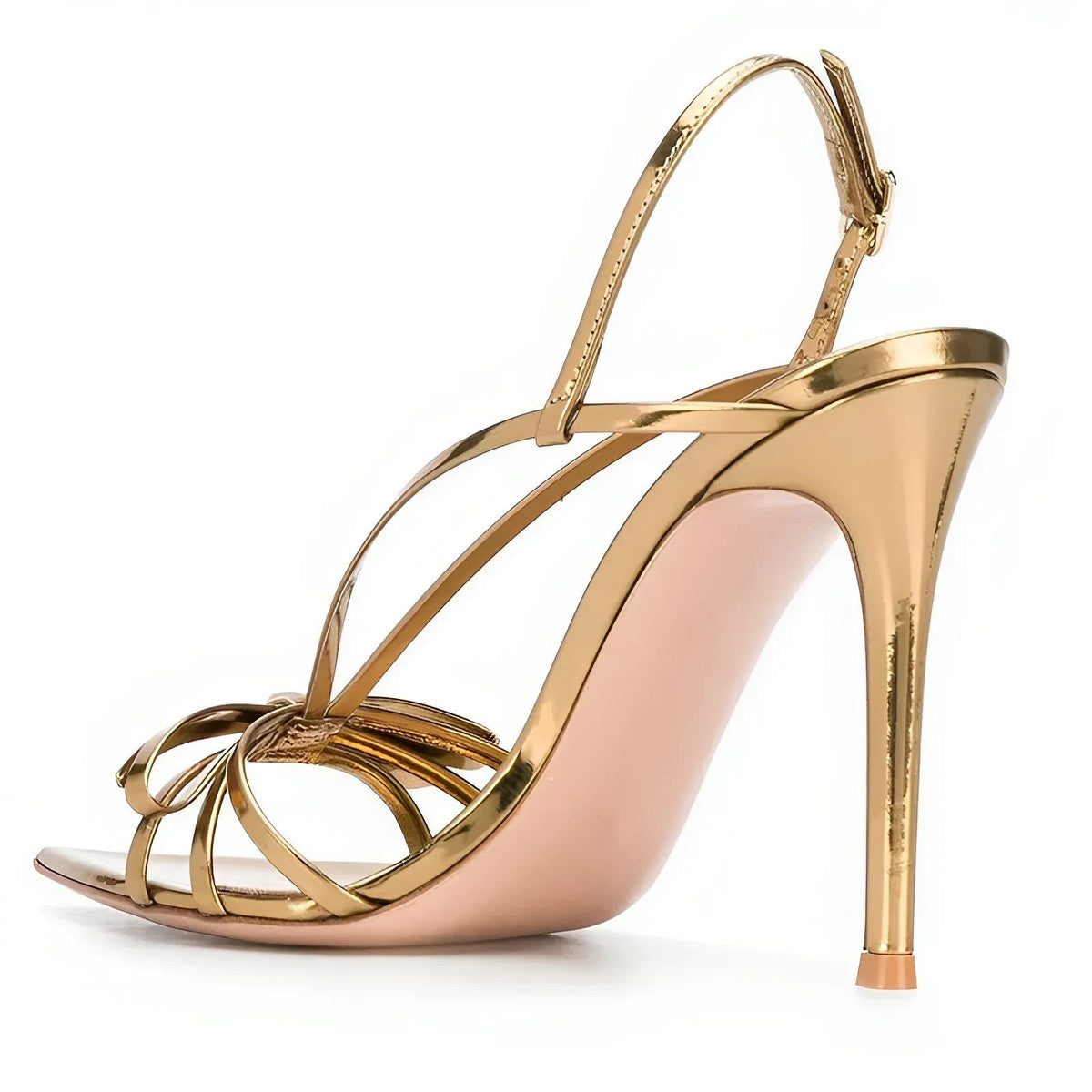 Pointed Toe Bow Slingback Stiletto Sandals | Onlymaker Best Seller