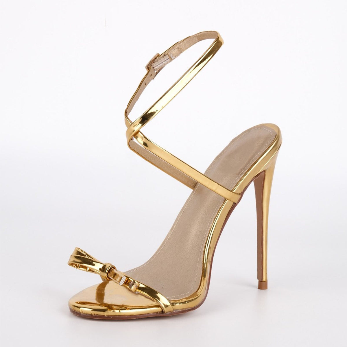 Round Toe Bow Cross Strap Sandals | Onlymaker Smart Buy