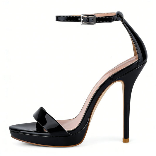Low Platform Ankle Strap Stiletto Sandals | Onlymaker Sale