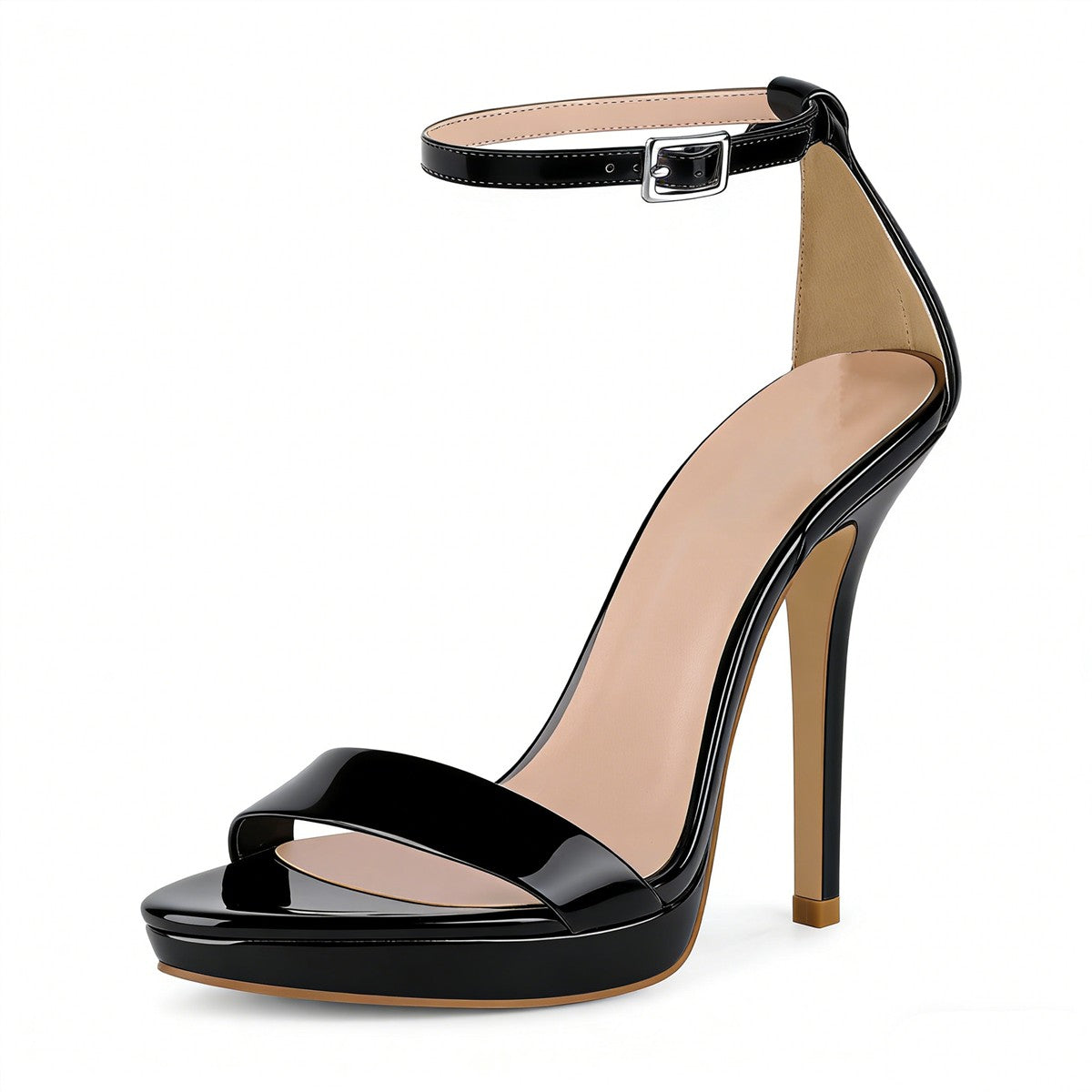 Low Platform Ankle Strap Stiletto Sandals | Onlymaker Sale