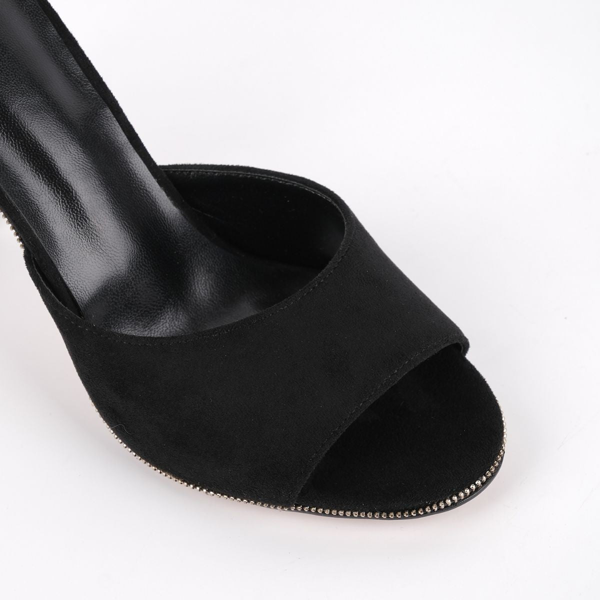 Suede Round Toe Slip On Sandals Mules | Onlymaker Customer Favorite