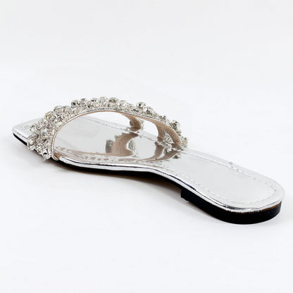 Rhinestone Straps Square Toe Flats | Onlymaker Top Pick