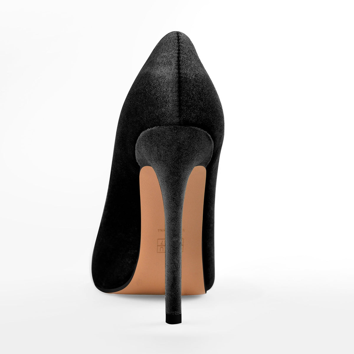 Pointed Toe Stiletto Slip-On Black Velvet Pumps | Onlymaker Customer Favorite