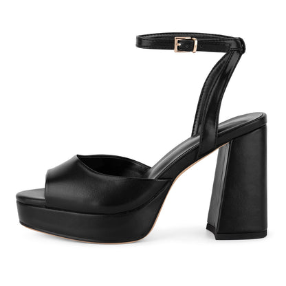 Platform Chunky Heel Ankle Strap Sandals | Onlymaker Value