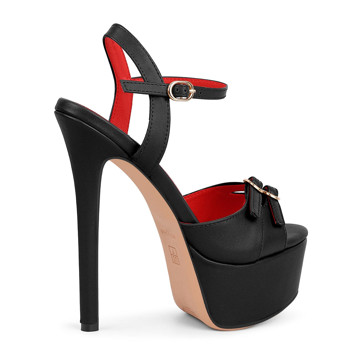 Platform Buckle Strap Stiletto Sandals | Onlymaker Hot Sale