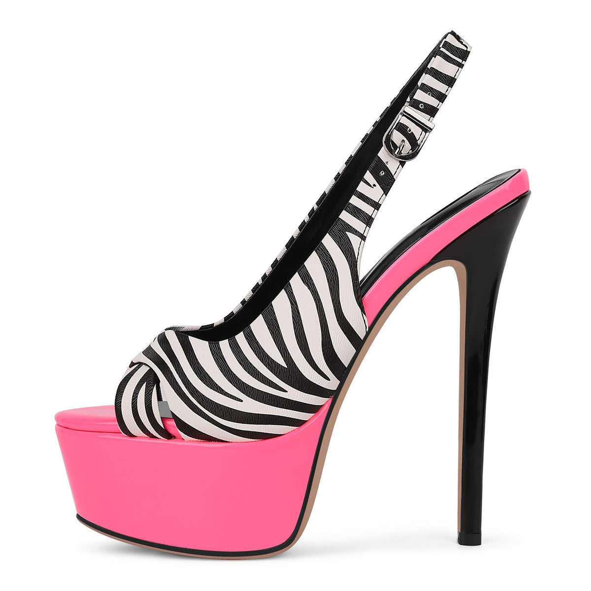 Peep Toe Platform Slingback Stiletto Sandals | Onlymaker Customer Favorite