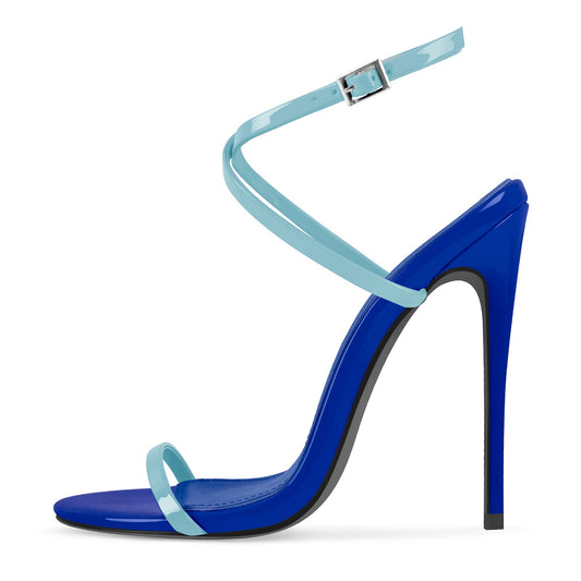 Round Toe Criss Cross Straps Sandals | Onlymaker Signature