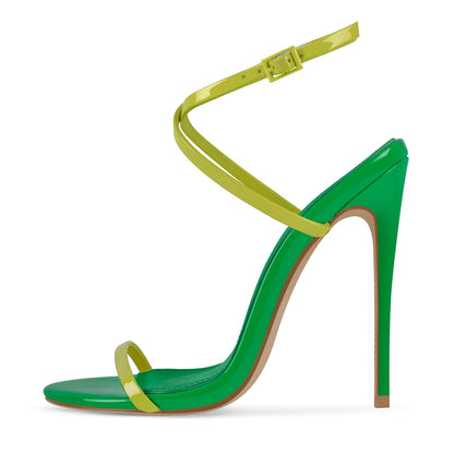 Round Toe Criss Cross Straps Sandals | Onlymaker Signature