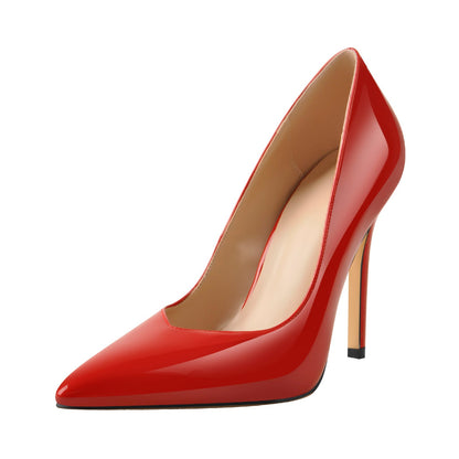 Red Pointed Toe Patent Leather High Heels Stiletto Pumps | Onlymaker Sale