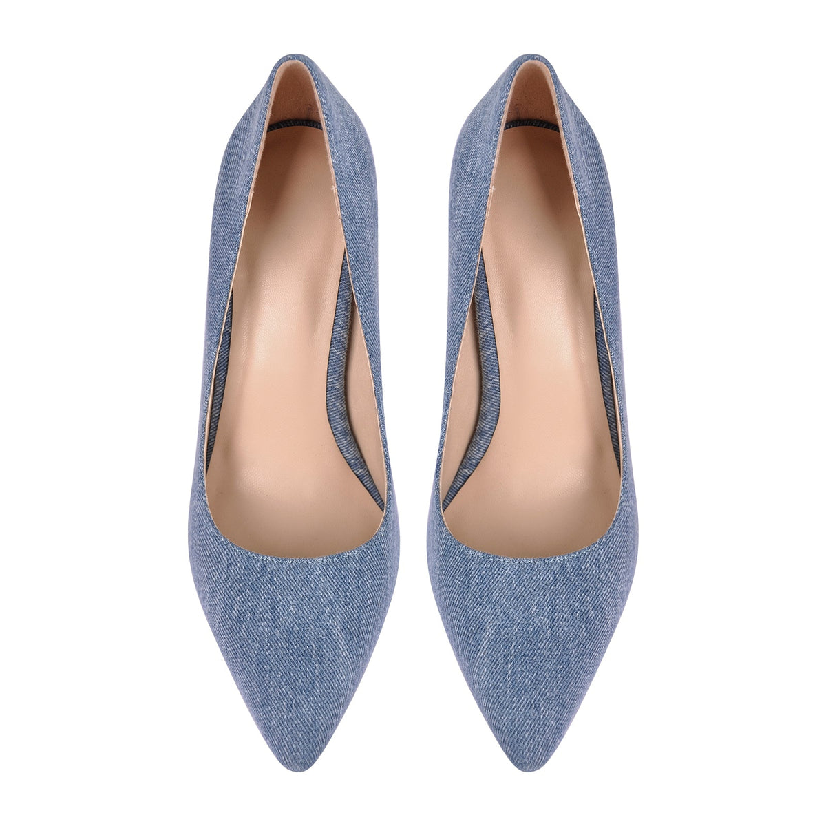 Denim Pointed Toe Stilettos Pumps | Onlymaker Best Price