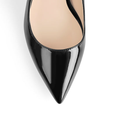 Patent Leather Ankle Chains Pointed Toe Pumps | Onlymaker Special Offer