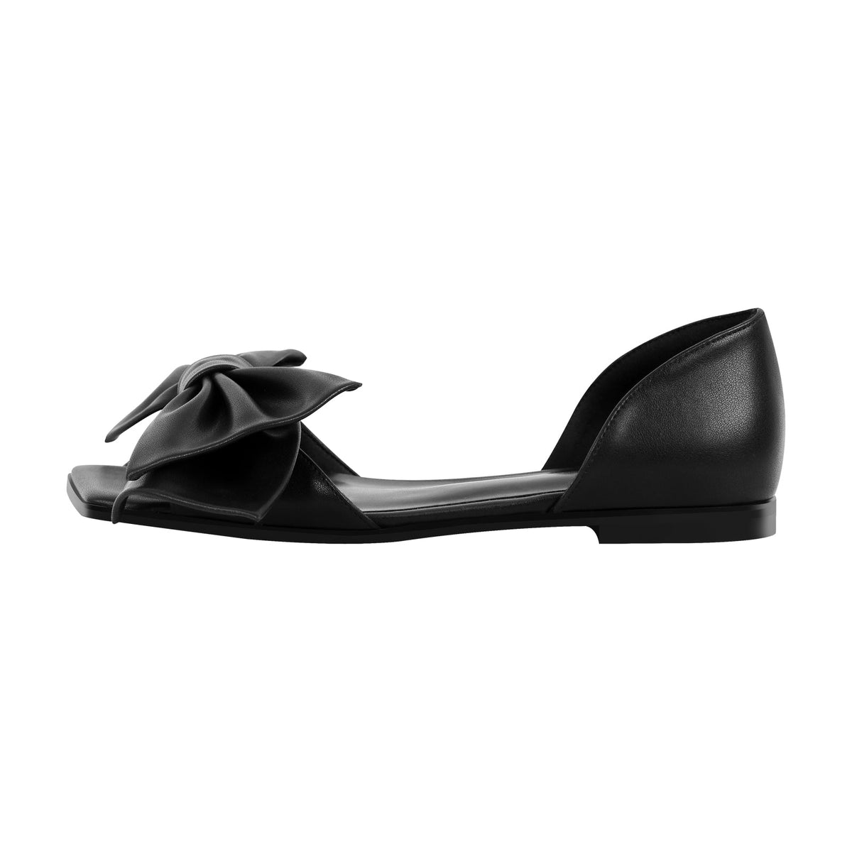 Bow Square Toe Flats | Onlymaker Classic