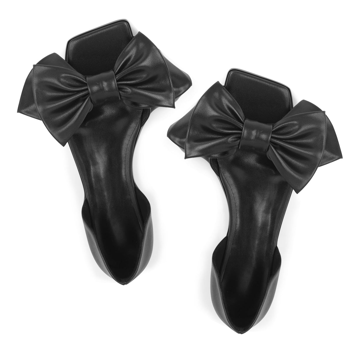 Bow Square Toe Flats | Onlymaker Classic