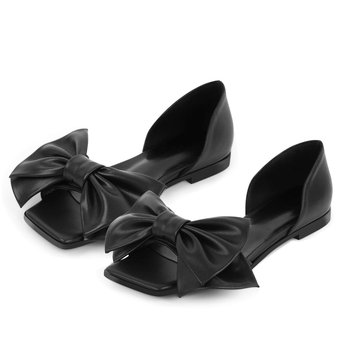 Bow Square Toe Flats | Onlymaker Classic