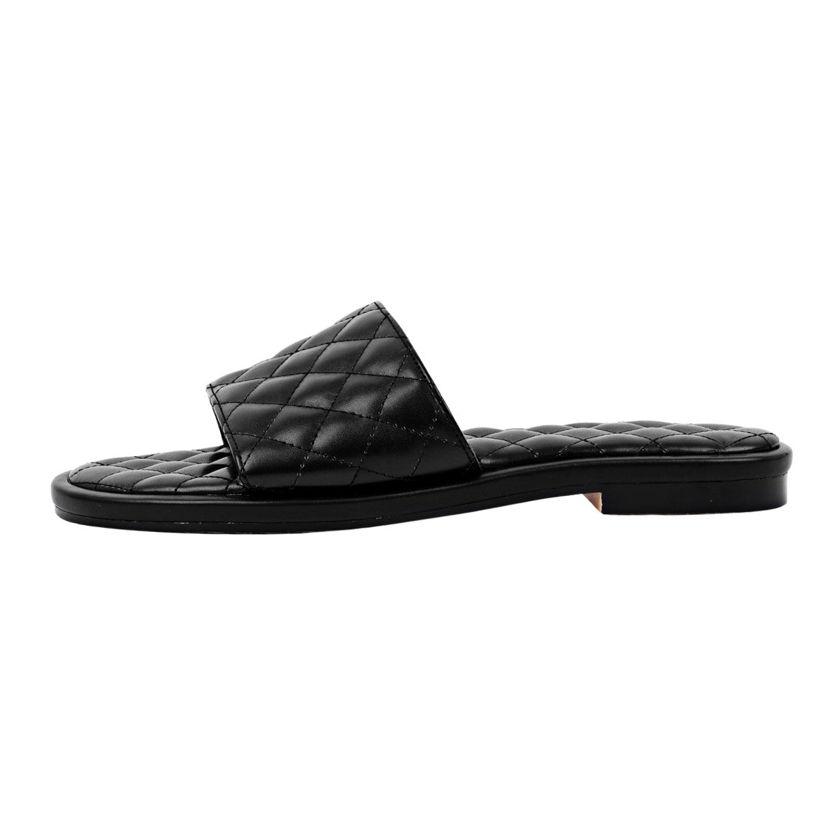 Round Toe Quilted Sandals Flats | Onlymaker Trusted