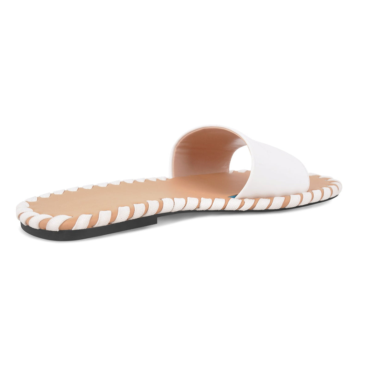 Round Toe Stitch Sandals Flats | Onlymaker Quality